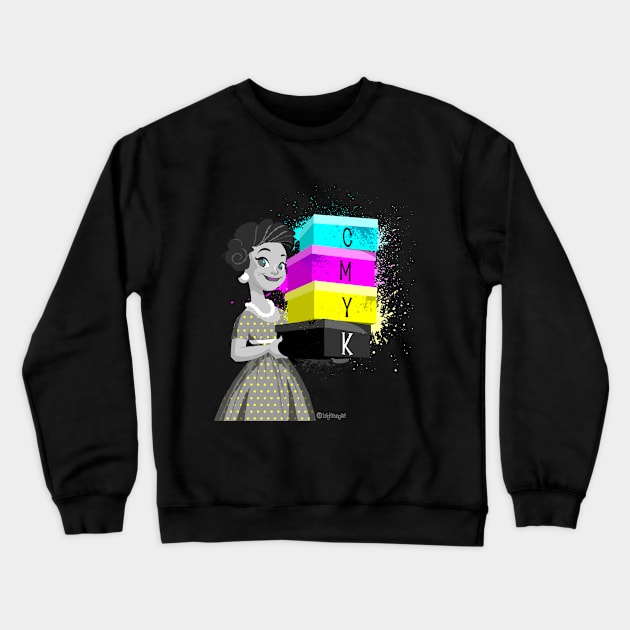 Carrying Colour Crewneck Sweatshirt by Leigh Young Illustration